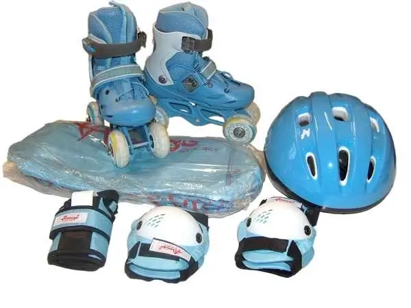 Mga tuhod na pad para sa mga bata - ang susi sa ligtas na roller skating